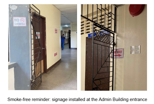 Misamis University Initiatives for a Smoke-Free and Healthy Campus